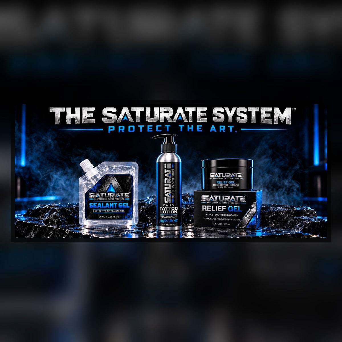 The SATURATE tattoo care system